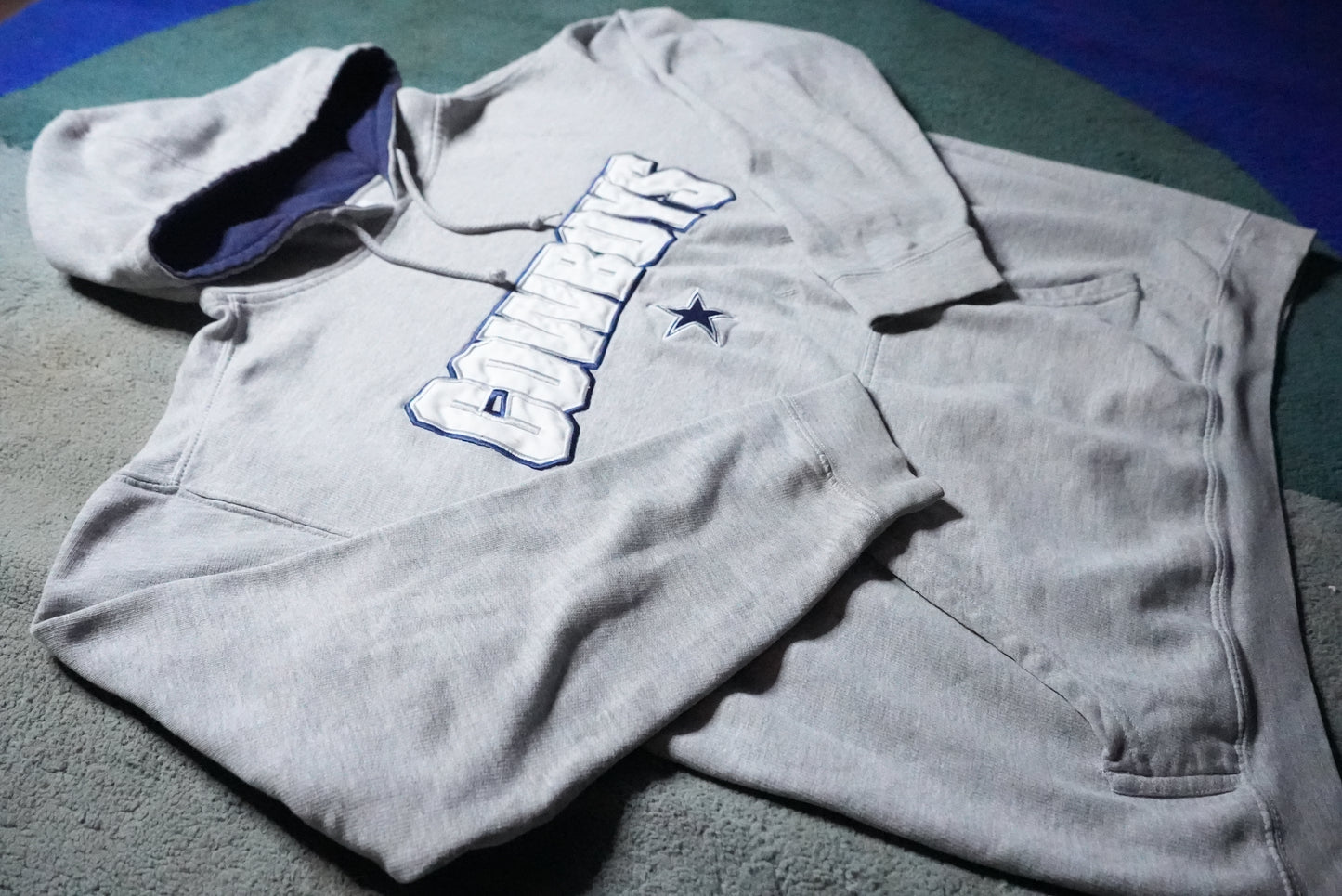 Dallas Cowboys Grey Pullover Hoodie L