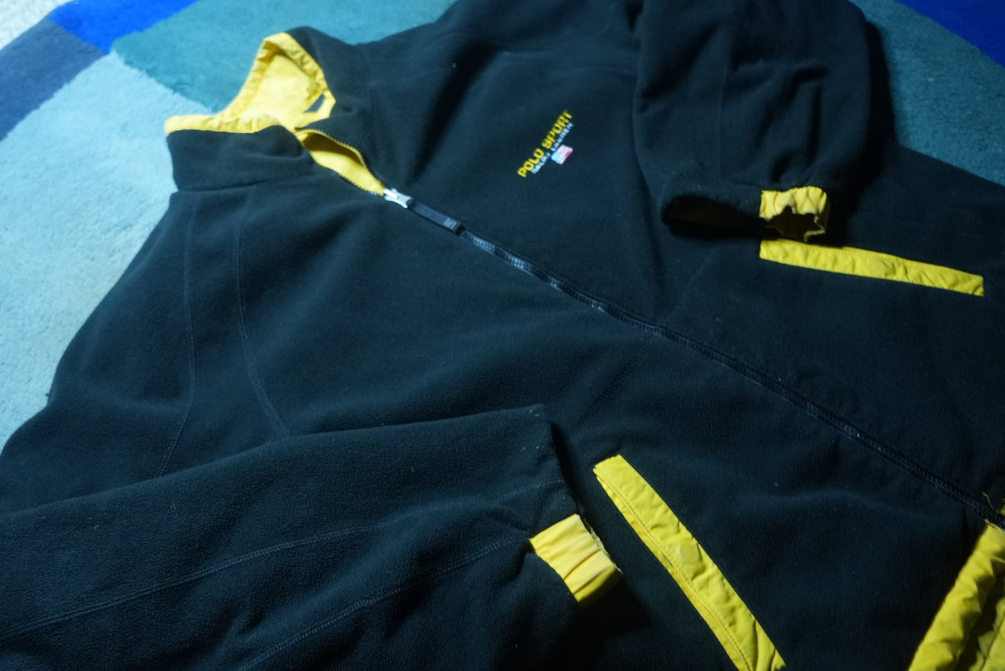 Polo Ralph Lauren Reversible Jacket Black and Yellow Size L
