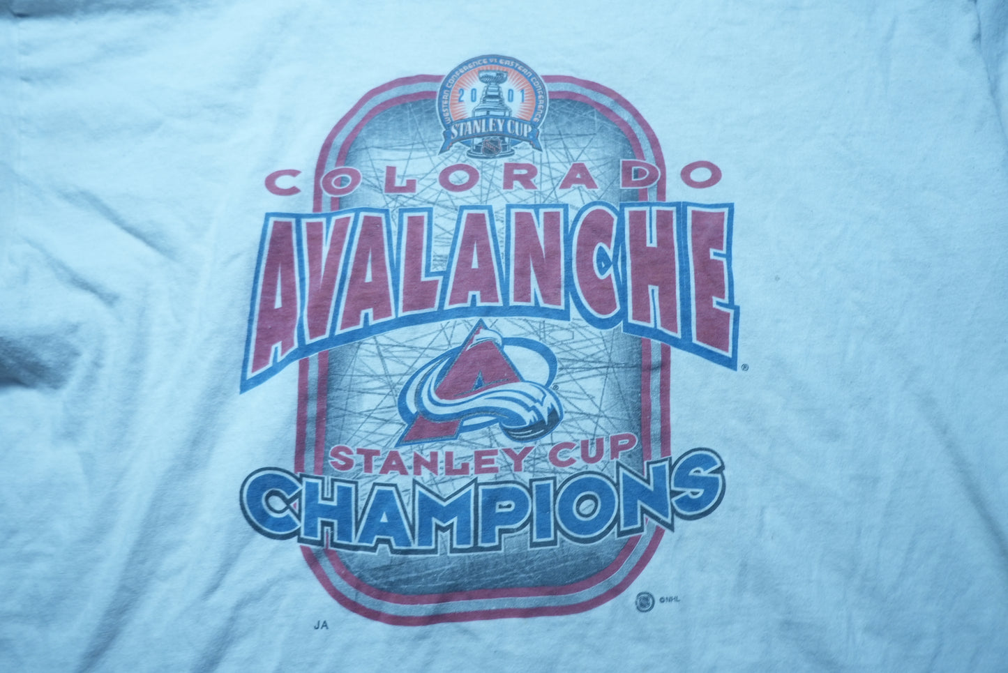 2001 Colorado Avalanche Stanley Cup Champions Shirt L