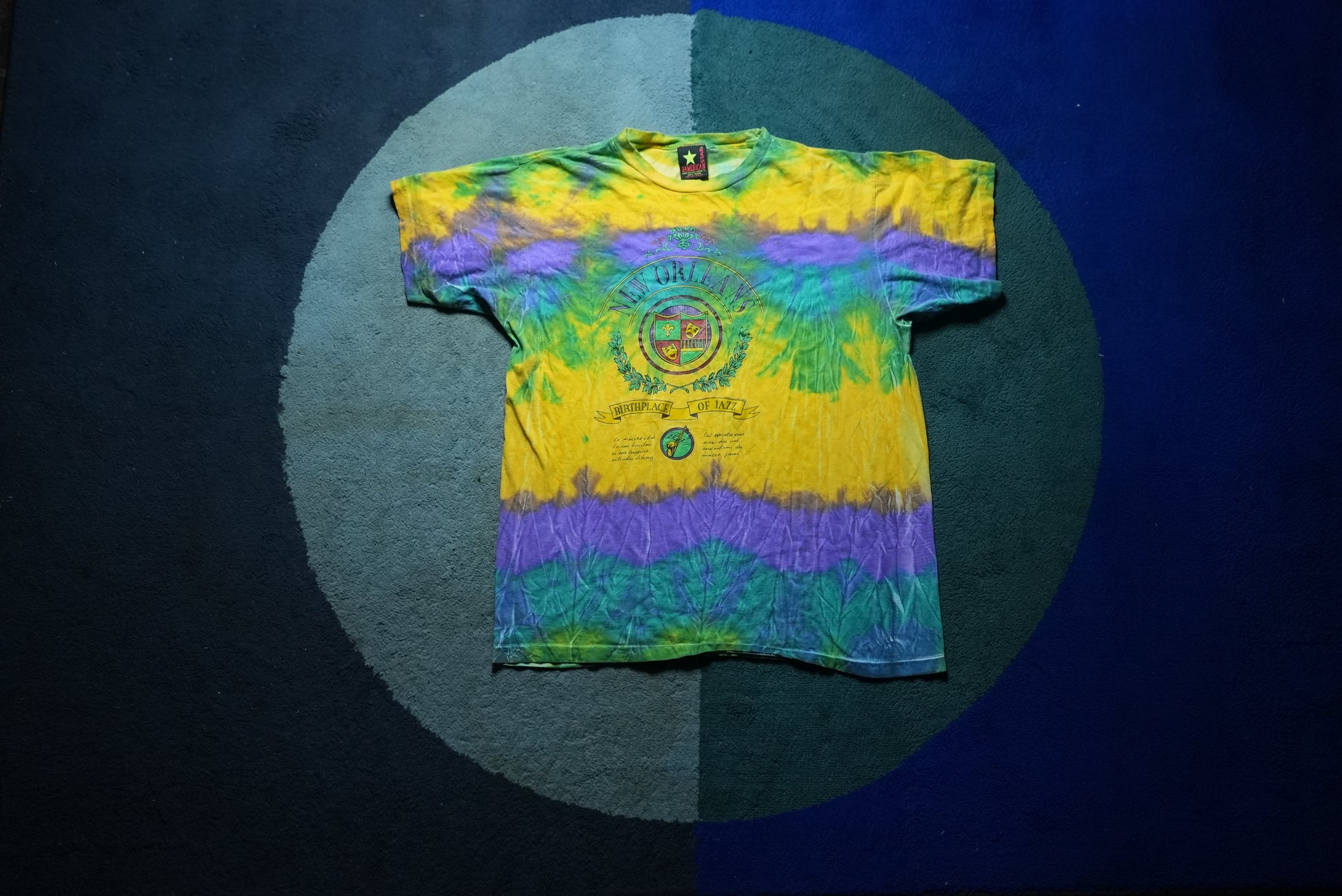 
New Orleans Birthplace of Jazz Tie-Dye Shirt Size L
