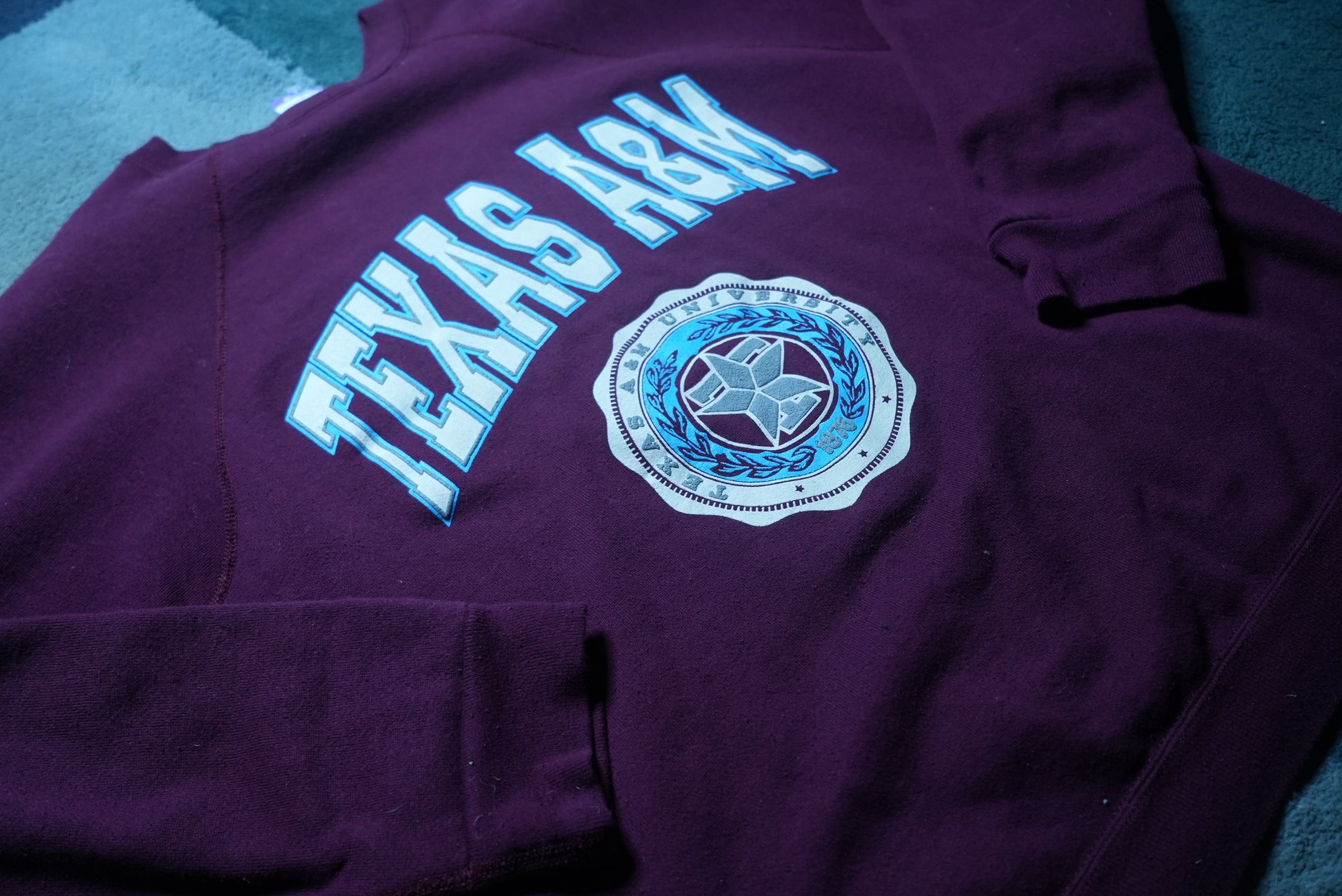 Side view of Texas A&M University Sweater