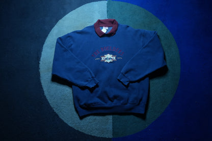 Front view of The Boulders Authentic Edition crewneck sweater in size XL
